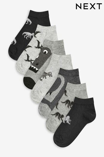 Mono Dinosaur 7 Pack Cotton Rich Trainer Socks (C78940) | £7.50 - £9.50