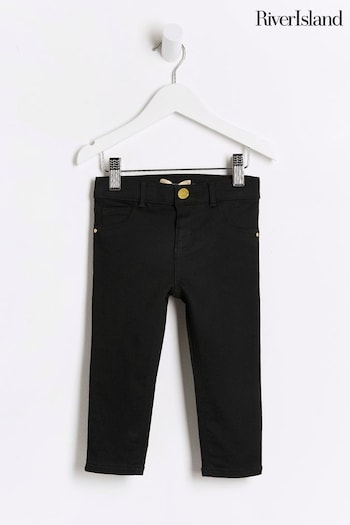 River Island Dark Black Mini Girls Skinny Jeans ASOS (C78985) | £14