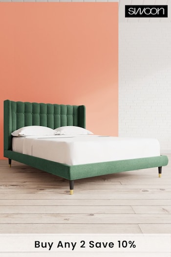 Swoon Smart Wool Hunter Green Kipling Bed (C79040) | £1,059 - £1,169