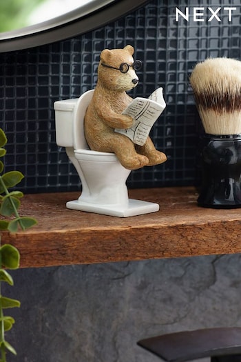 Natural Bertie Bear Bathroom Ornament (C79150) | £8