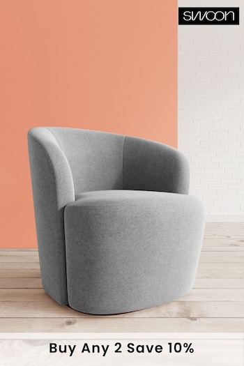 Swoon Smart Wool Pepper Grey Ritz Chair (C79389) | £839