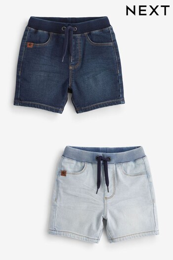 Blue Jersey Denim mini Shorts 2 Pack (3mths-7yrs) (C79495) | £19 - £23