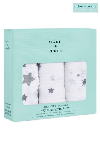 aden + anais Cotton Muslin Squares 3 Pack (C79505) | £23