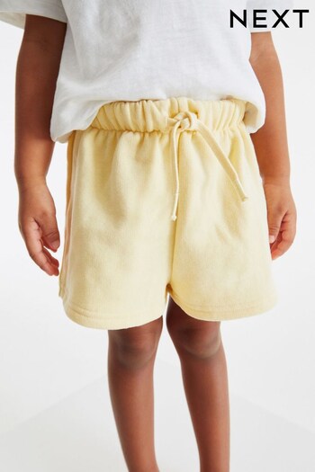 Bright Yellow Sweat verwaschenem Shorts (3mths-7yrs) (C79628) | £4 - £6