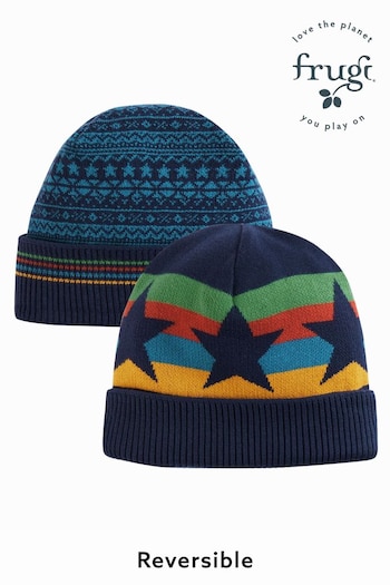 Frugi Blue Voyager Reversible Hat (C79860) | £18 - £20