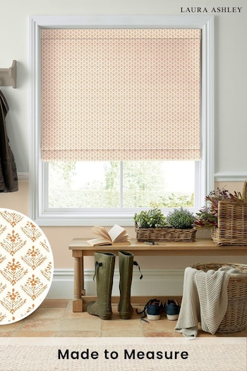 Laura Ashley Red Lady Fern Made To Measure Roman Blinds (C79978) | £84