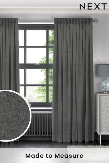 Ash Grey Paso Made To Measure Curtains (C80199) | £61