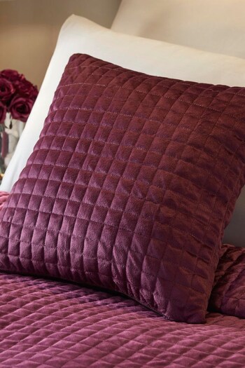 Soiree Red Stella Velvet Square Cushion (C80308) | £16