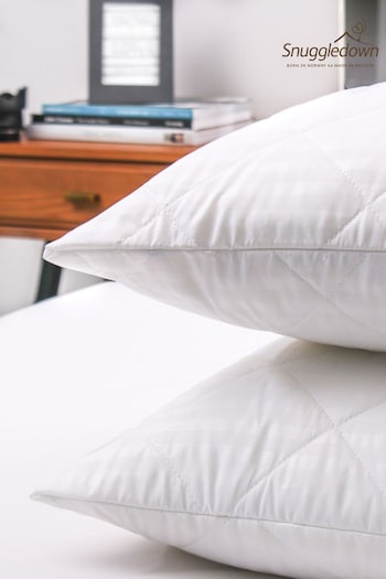 Snuggledown 2 Pack Scandinavian Synthetic White Pillow Protectors (C80418) | £25