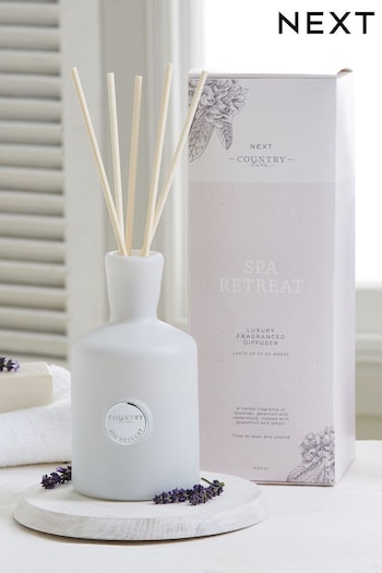 Country Luxe Spa Retreat Lavender and Geranium 400ml Fragranced Reed Diffuser (C80470) | £30