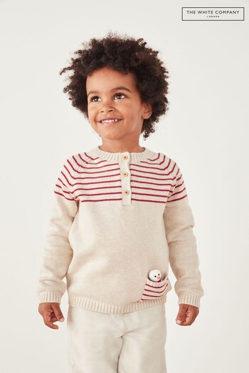 The White Company Natural Snowman Toy Pocket Jumper (C80622) | £34 - £36