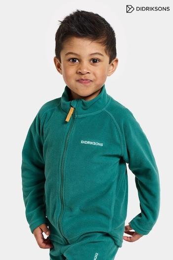 Didriksons Kids Green Monte Full Zip Jacket (C80808) | £25