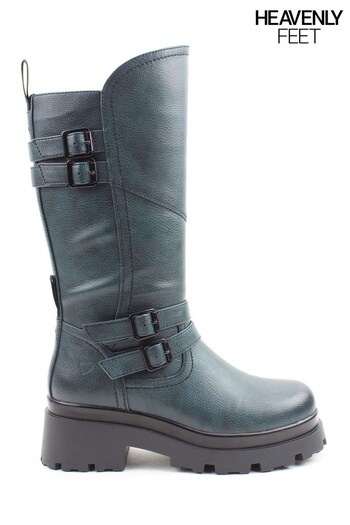 Heavenly Feet Ladies Blue style Powell Vegan Friendly Boots (C81016) | £70