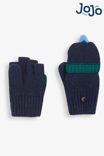 JoJo Maman Bébé Navy Boys' Dino Gloves (C81256) | £15.50