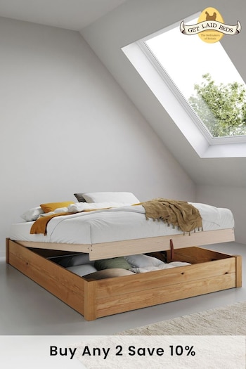 Get Laid Beds Honey Ottoman Storage No Headboard Square Leg Bed (C81328) | £735 - £900