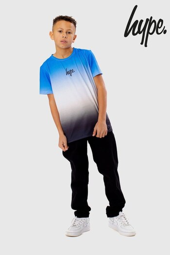 Hype. Boys Blue Fade Script T-Shirt (C81400) | £18 - £25