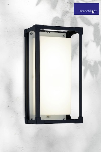 Searchlight Grey Boxy Rectangular Outdoor Wall Light (C81972) | £30