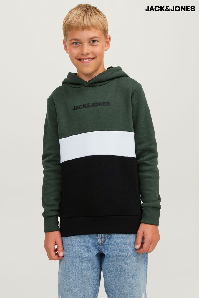 Buy Boys JACK JONES Green Hoodies Online Next UK