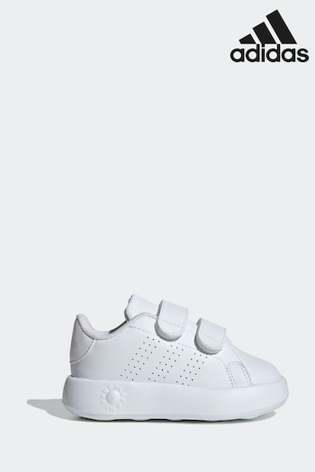 adidas White Kids Advantage Shoes (C82183) | £25