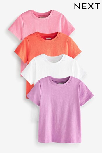 Red/Pink/Purple 4 Pack T-Shirts (3-16yrs) (C82310) | £14 - £20