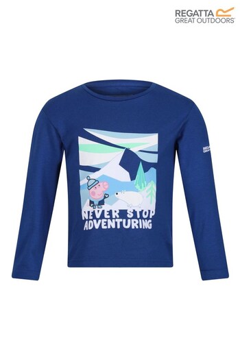 Regatta Blue Peppa Pig Long Sleeve Graphic T-Shirt (C82352) | £14