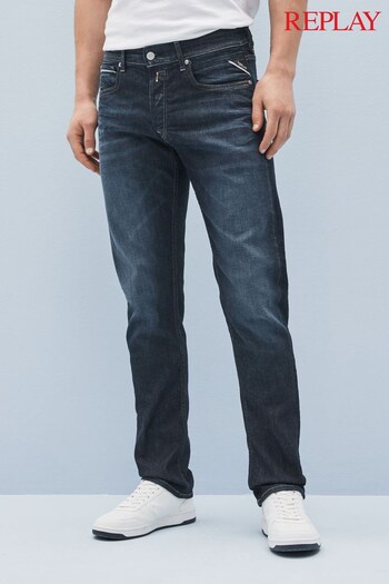Replay Straight Fit Grover V-slit Jeans (C82717) | £150