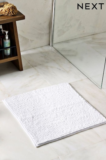 White Bobble Shower Bath Mat (C82737) | £7