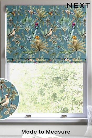 Teal Blue Tropical Scene Made to Measure Blind (C82877) | £84