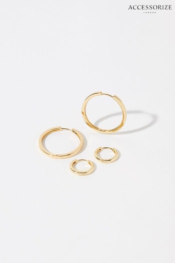 Z by Accessorize Gold-Plated Hoop Earring Set (C82944) | £17