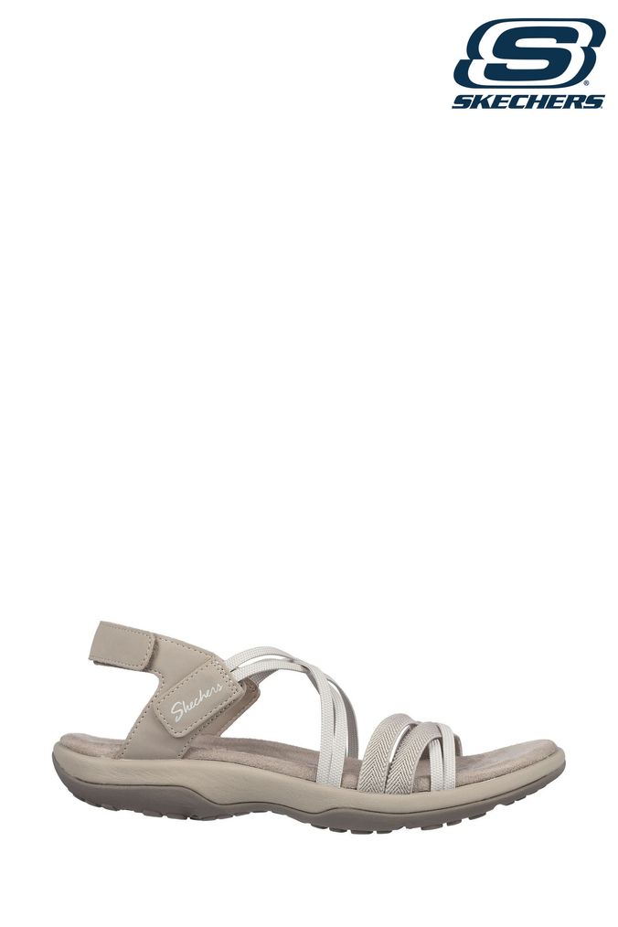 Skechers strappy slingback flat sandals discount
