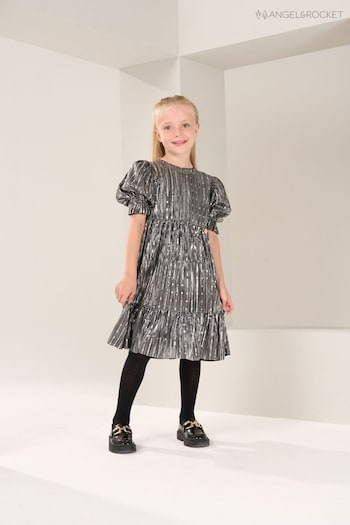 Angel & Rocket Silver Mila Sequin Dress (C83204) | £36 - £40