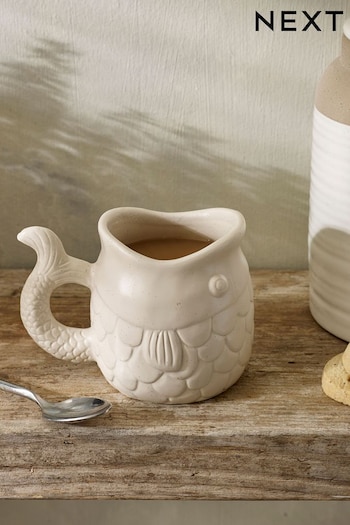 Cream Fish Glug Style Mug (C83306) | £7