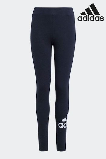 adidas Black Sportswear Essentials Big Logo Cotton Leggings (C83324) | £18