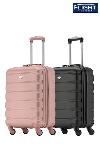 Flight Knight Ryanair Priority 4 Wheel ABS Hard Case Cabin Carry On Suitcase 55x40x20cm  Set Of 2 (C83347) | £90