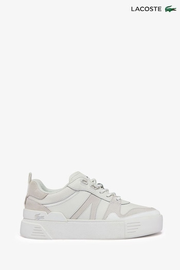 Lacoste L002 Summer Style Leather White Trainers (C83435) | £90