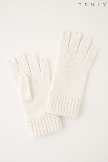 Truly Cream Cashmere Gloves (C83458) | £45