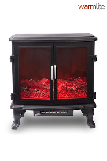 Warmlite Black Gillingham 2KW Log Fire Stove Heater (C83629) | £150