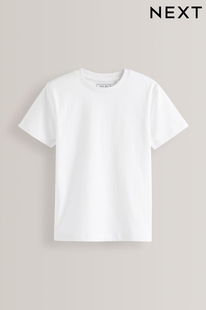 Boys White T Shirts White Graphic Plain T shirts Next