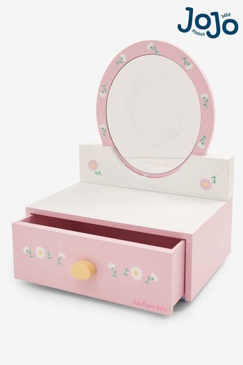 JoJo Maman Bébé Pink Dressing Table & Mirror (C83783) | £36