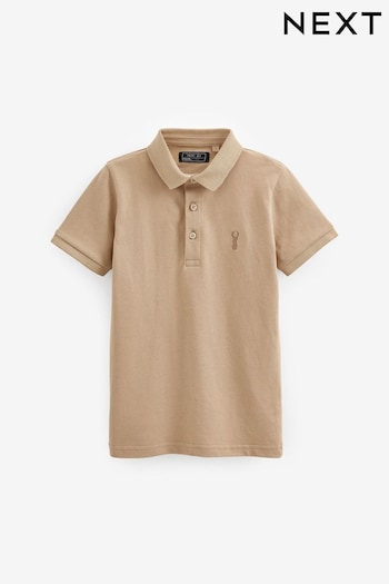 Cement Short Sleeve Polo Shirt (3-16yrs) (C83786) | £7 - £12