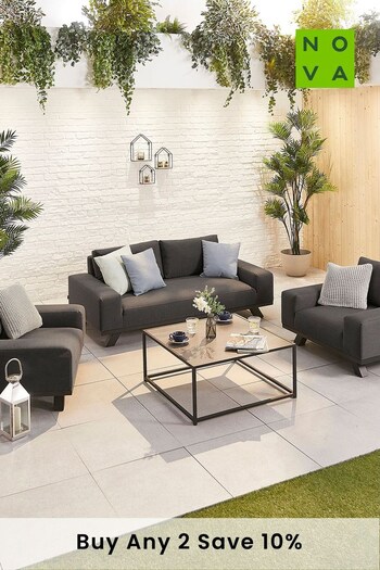 Nova Outdoor Living Grey 2 Seater Outdoor Fabric Sofa (C84451) | £1,400