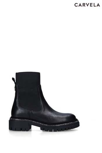 Carvela Black Dazzle Ankle Graphic Boots (C84524) | £189