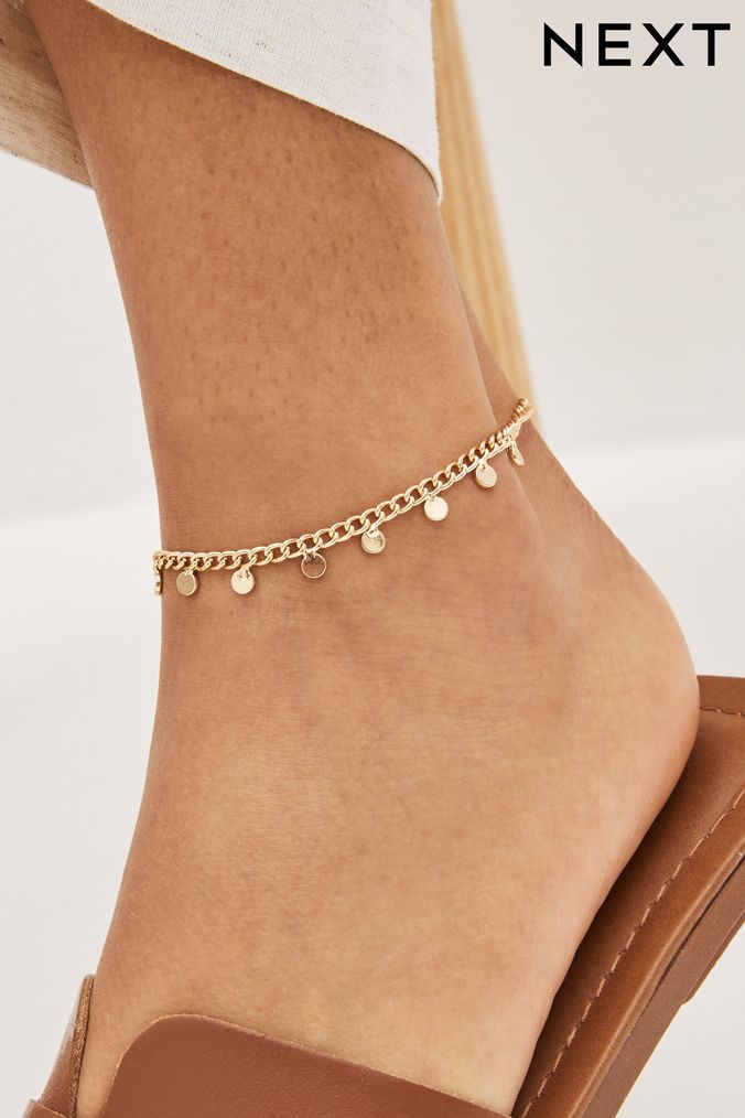 Pearl Anklet / Solid Gold Anklet / Hanging Real Pearls Anklet / Gold Anklet  / Station Gold Anklet / by the Yard Anklet - Etsy