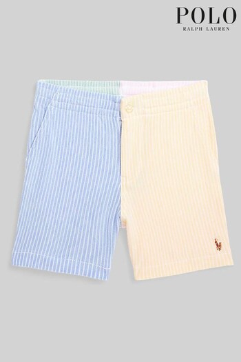 Polo Ralph Lauren Boys Blue Funstripe Logo Shorts (C84549) | £79 - £89