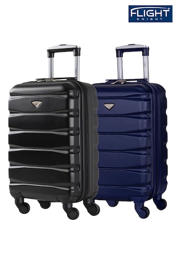 Flight Knight EasyJet Overhead 55x35x20cm Hard Shell Cabin Carry On Case Suitcase Set Of 2 (C84725) | £90
