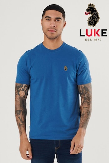 Luke 1977 Deep Ocean Blue Traffs T-Shirt (C84778) | £25