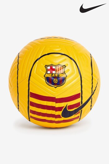 Nike Yellow FC Barcelona Strike Football (C84849) | £25
