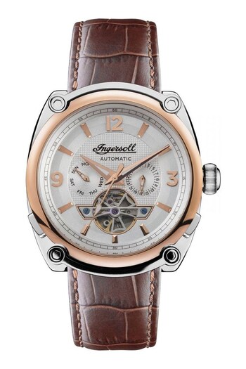 Ingersoll Gents Brown The Michigan Multifunction Watch (C84856) | £325