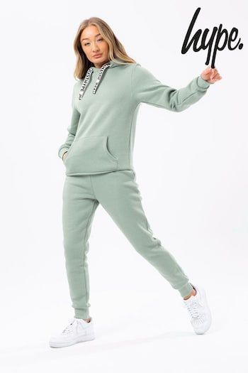 Hype Womens Green Drawcord Hoodie (C84957) | £65