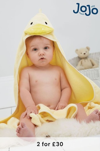 JoJo Maman Bébé Yellow Duck Hooded Towel (C85199) | £19.50
